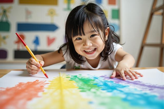 Girl painting
